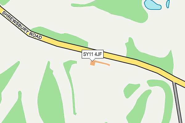 SY11 4JF map - OS OpenMap – Local (Ordnance Survey)