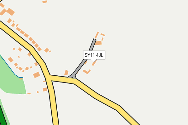 SY11 4JL map - OS OpenMap – Local (Ordnance Survey)