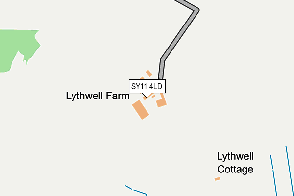 SY11 4LD map - OS OpenMap – Local (Ordnance Survey)