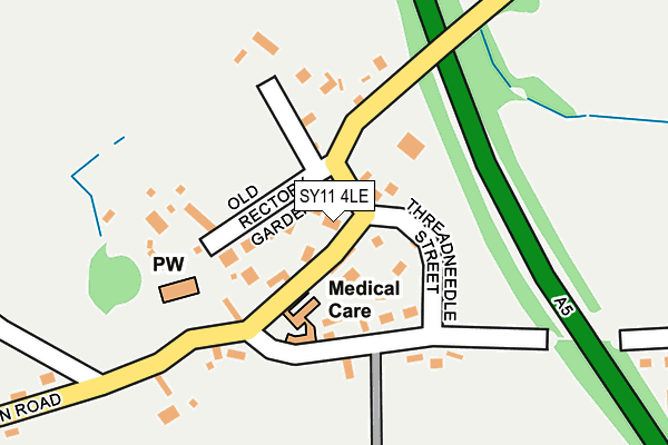 SY11 4LE map - OS OpenMap – Local (Ordnance Survey)