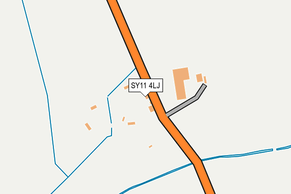 SY11 4LJ map - OS OpenMap – Local (Ordnance Survey)