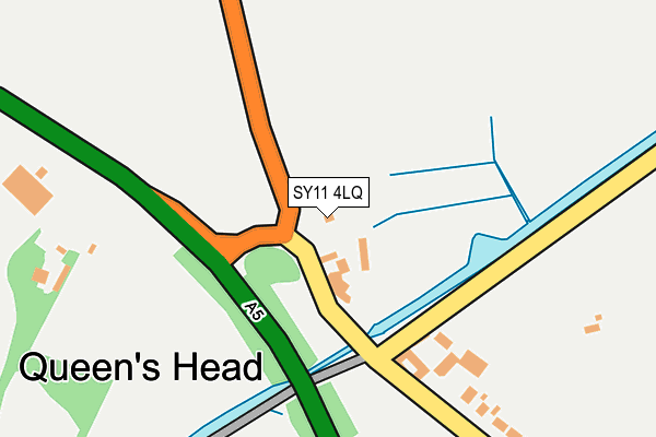 SY11 4LQ map - OS OpenMap – Local (Ordnance Survey)