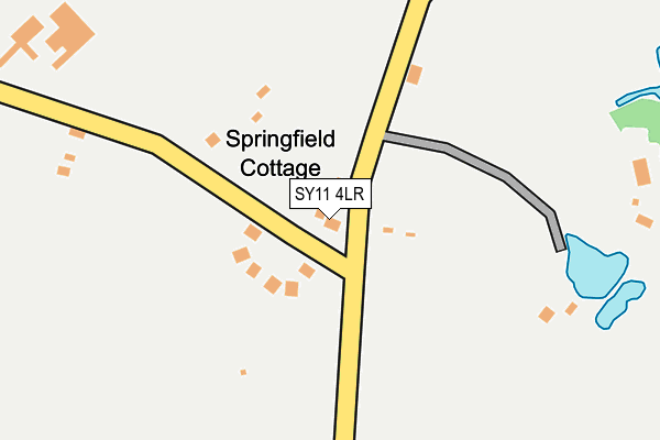 SY11 4LR map - OS OpenMap – Local (Ordnance Survey)