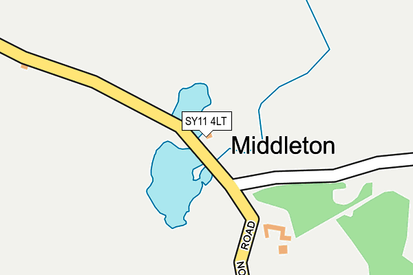 SY11 4LT map - OS OpenMap – Local (Ordnance Survey)