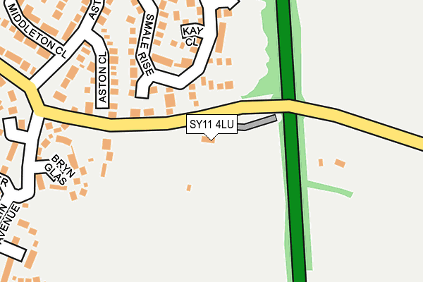 SY11 4LU map - OS OpenMap – Local (Ordnance Survey)