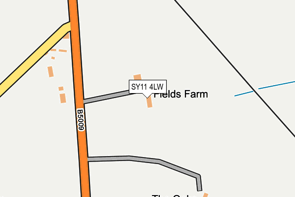 SY11 4LW map - OS OpenMap – Local (Ordnance Survey)