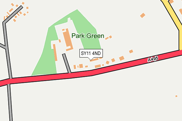 SY11 4ND map - OS OpenMap – Local (Ordnance Survey)
