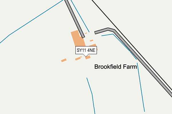 SY11 4NE map - OS OpenMap – Local (Ordnance Survey)