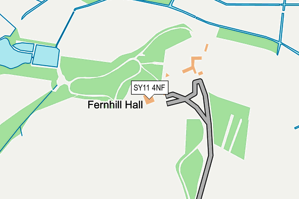 SY11 4NF map - OS OpenMap – Local (Ordnance Survey)