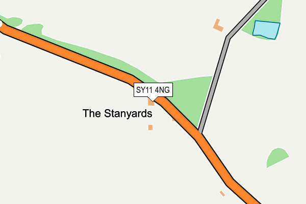 SY11 4NG map - OS OpenMap – Local (Ordnance Survey)