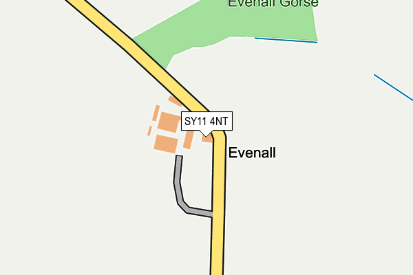 SY11 4NT map - OS OpenMap – Local (Ordnance Survey)
