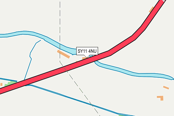 SY11 4NU map - OS OpenMap – Local (Ordnance Survey)