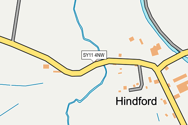 SY11 4NW map - OS OpenMap – Local (Ordnance Survey)