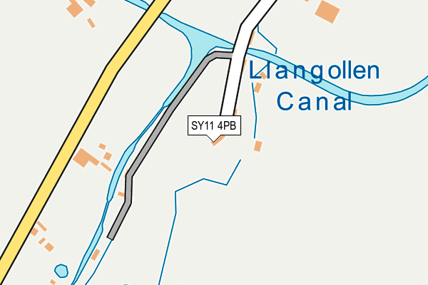 SY11 4PB map - OS OpenMap – Local (Ordnance Survey)