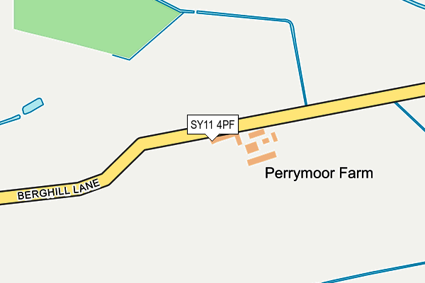 SY11 4PF map - OS OpenMap – Local (Ordnance Survey)