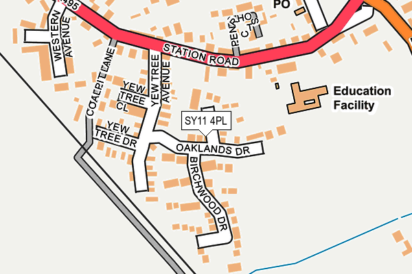 SY11 4PL map - OS OpenMap – Local (Ordnance Survey)