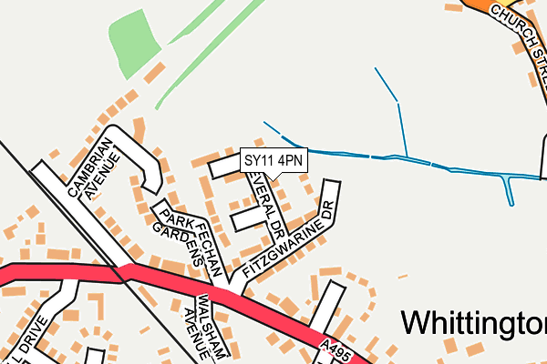 SY11 4PN map - OS OpenMap – Local (Ordnance Survey)