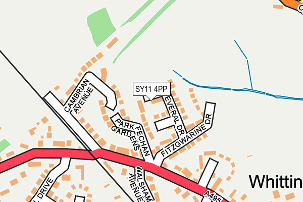 SY11 4PP map - OS OpenMap – Local (Ordnance Survey)