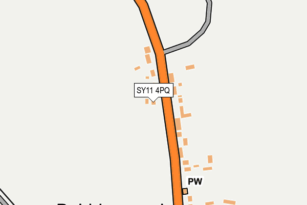 SY11 4PQ map - OS OpenMap – Local (Ordnance Survey)