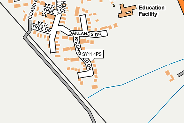 SY11 4PS map - OS OpenMap – Local (Ordnance Survey)