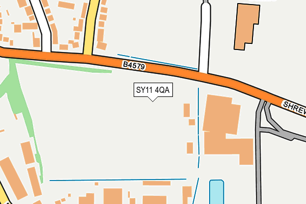 SY11 4QA map - OS OpenMap – Local (Ordnance Survey)