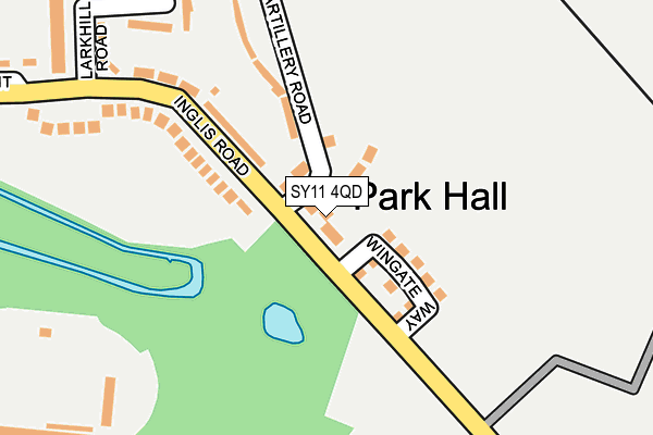 SY11 4QD map - OS OpenMap – Local (Ordnance Survey)