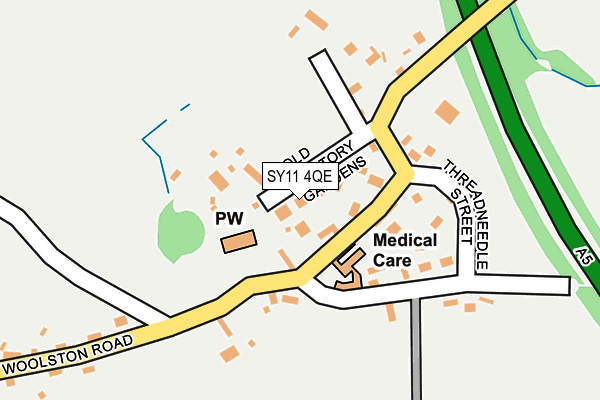 SY11 4QE map - OS OpenMap – Local (Ordnance Survey)