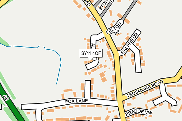 SY11 4QF map - OS OpenMap – Local (Ordnance Survey)