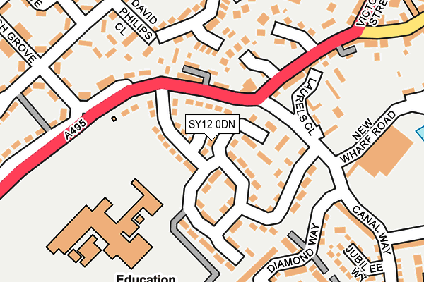 SY12 0DN map - OS OpenMap – Local (Ordnance Survey)