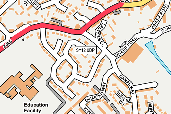 SY12 0DP map - OS OpenMap – Local (Ordnance Survey)