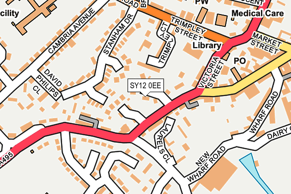 SY12 0EE map - OS OpenMap – Local (Ordnance Survey)