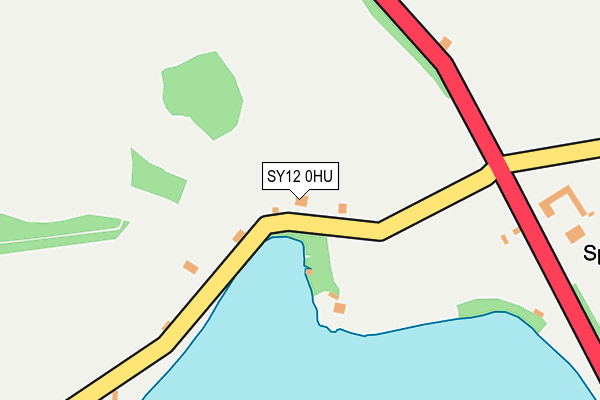 SY12 0HU map - OS OpenMap – Local (Ordnance Survey)