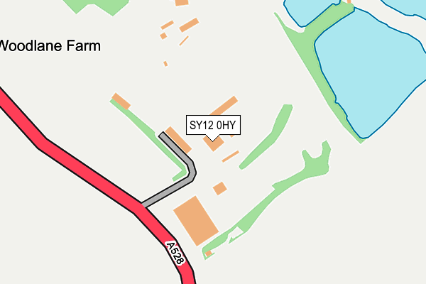 SY12 0HY map - OS OpenMap – Local (Ordnance Survey)