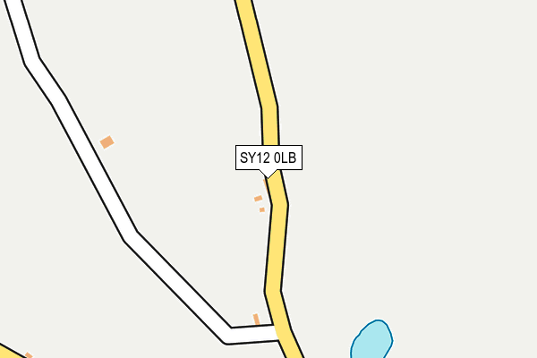 SY12 0LB map - OS OpenMap – Local (Ordnance Survey)