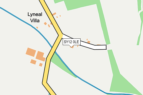 SY12 0LE map - OS OpenMap – Local (Ordnance Survey)