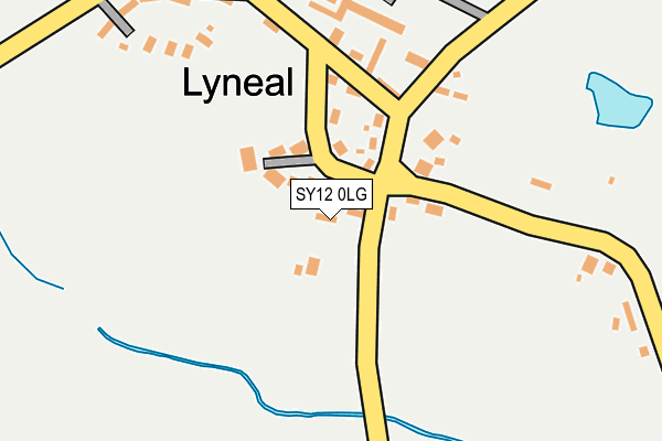 SY12 0LG map - OS OpenMap – Local (Ordnance Survey)