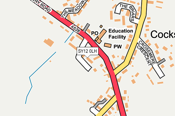 SY12 0LH map - OS OpenMap – Local (Ordnance Survey)