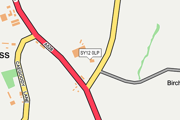 SY12 0LP map - OS OpenMap – Local (Ordnance Survey)