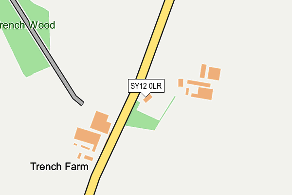 SY12 0LR map - OS OpenMap – Local (Ordnance Survey)