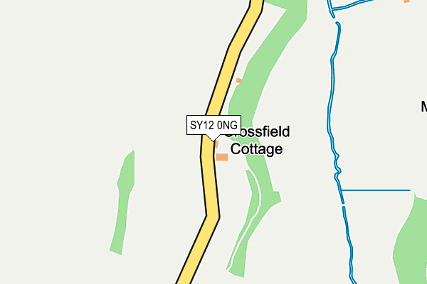 SY12 0NG map - OS OpenMap – Local (Ordnance Survey)
