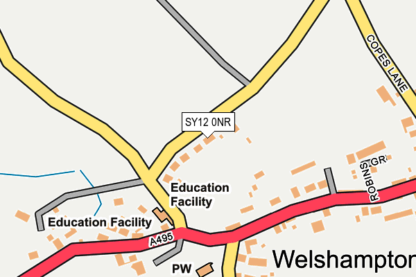 SY12 0NR map - OS OpenMap – Local (Ordnance Survey)