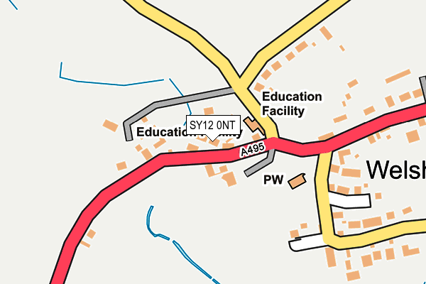 SY12 0NT map - OS OpenMap – Local (Ordnance Survey)