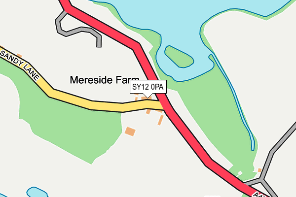 SY12 0PA map - OS OpenMap – Local (Ordnance Survey)