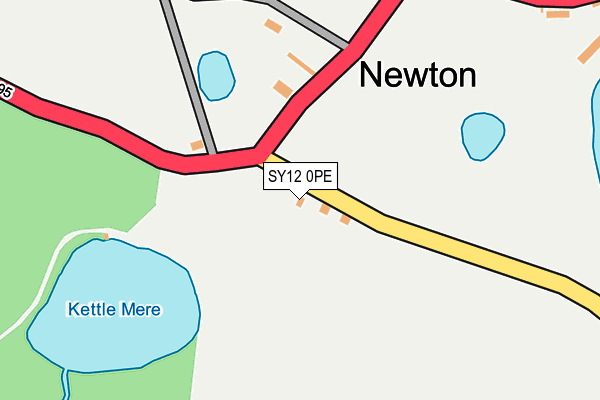 SY12 0PE map - OS OpenMap – Local (Ordnance Survey)