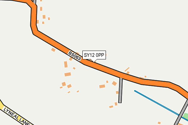 SY12 0PP map - OS OpenMap – Local (Ordnance Survey)