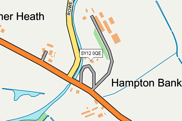 SY12 0QE map - OS OpenMap – Local (Ordnance Survey)