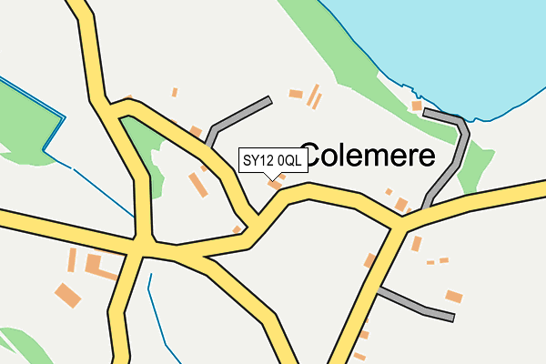 SY12 0QL map - OS OpenMap – Local (Ordnance Survey)