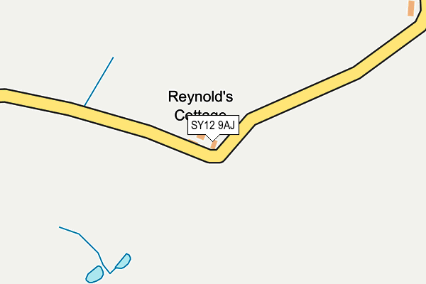 SY12 9AJ map - OS OpenMap – Local (Ordnance Survey)