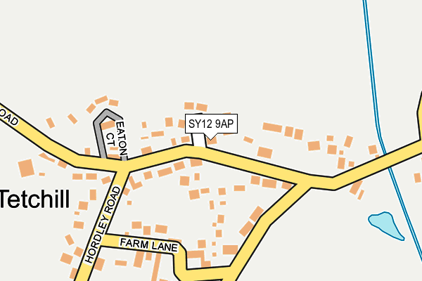 SY12 9AP map - OS OpenMap – Local (Ordnance Survey)