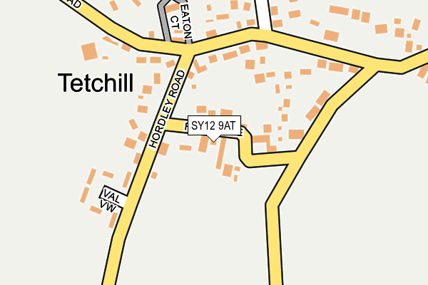 SY12 9AT map - OS OpenMap – Local (Ordnance Survey)